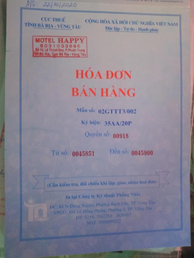Motel Happy Ba Ria Luaran gambar